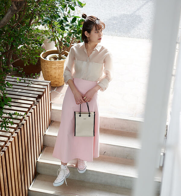 Rouge vif「【XSサイズ展開】シェルタリングフレアスカート」|スカート|