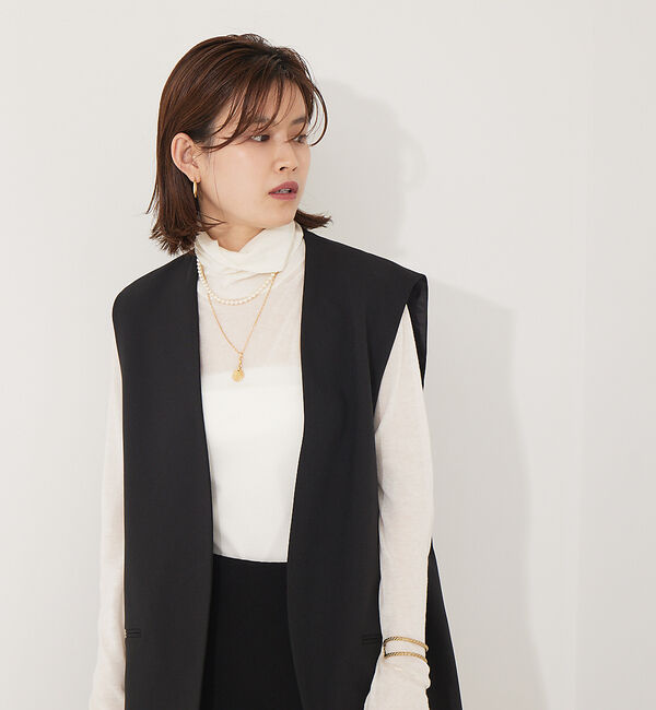 Rouge vif「ウール混タートルネックニットプルオーバー」|ニット・セーター|