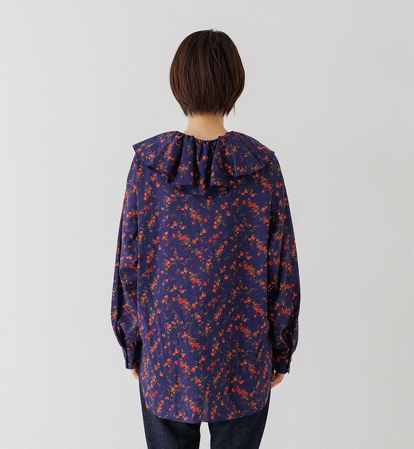 Rouge vif「フラワープリントフリルブラウス」|シャツ・ブラウス|