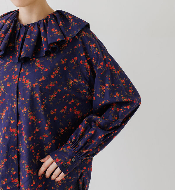 Rouge vif「フラワープリントフリルブラウス」|シャツ・ブラウス|