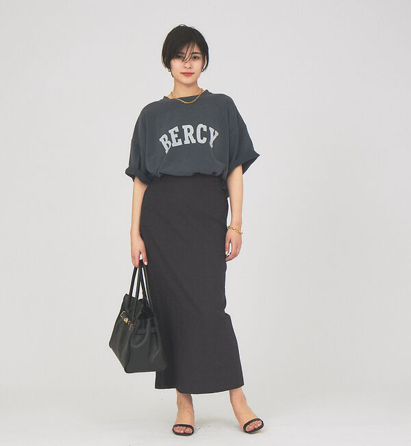 Rouge vif「【セットアップ対応】ヘリンボーンリネンスカート」|スカート|