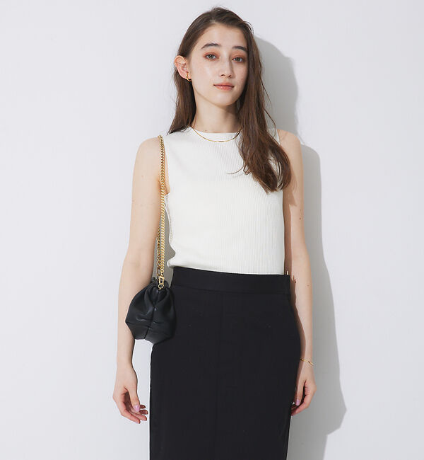 Rouge vif「ノースリーブリブニット」|ニット・セーター|