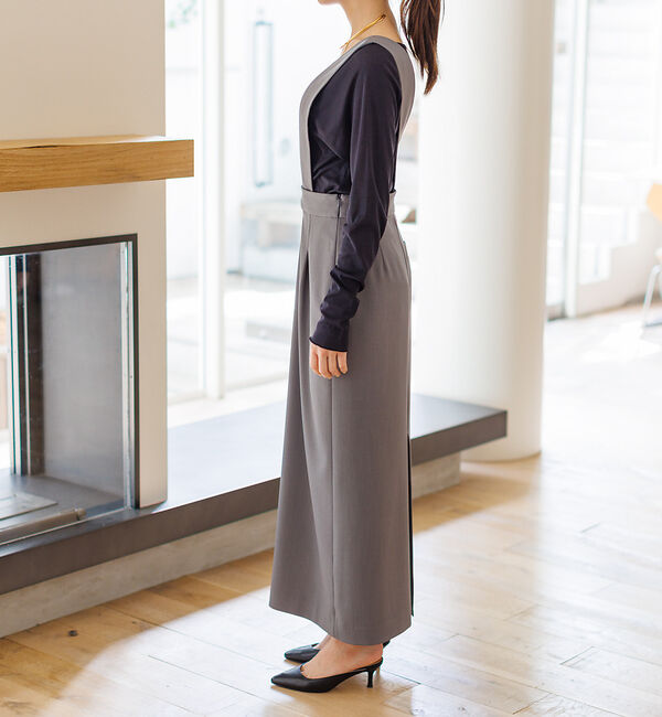 Rouge vif「【セットアップ対応】アシメトリー サスペンダー付きスカート」|スカート|