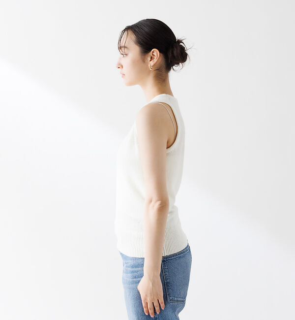 Rouge vif「Vネックリブニット アンサンブル」|ニット・セーター|