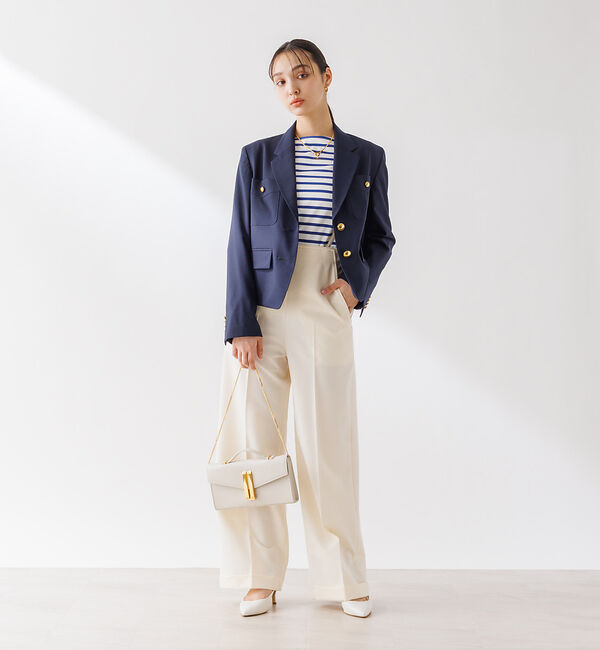 Rouge vif「【セットアップ対応】 シングルショートジャケット」|テーラードジャケット|