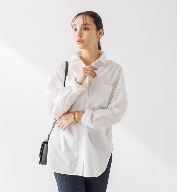 Rouge vif「コットンブロードタックフォルムシャツ」|シャツ・ブラウス|