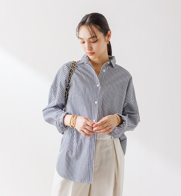 Rouge vif「コットンブロードタックフォルムシャツ」|シャツ・ブラウス|