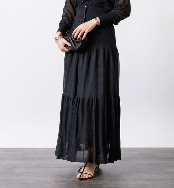 Rouge vif「【セットアップ対応】シアーティアードスカート」|スカート|