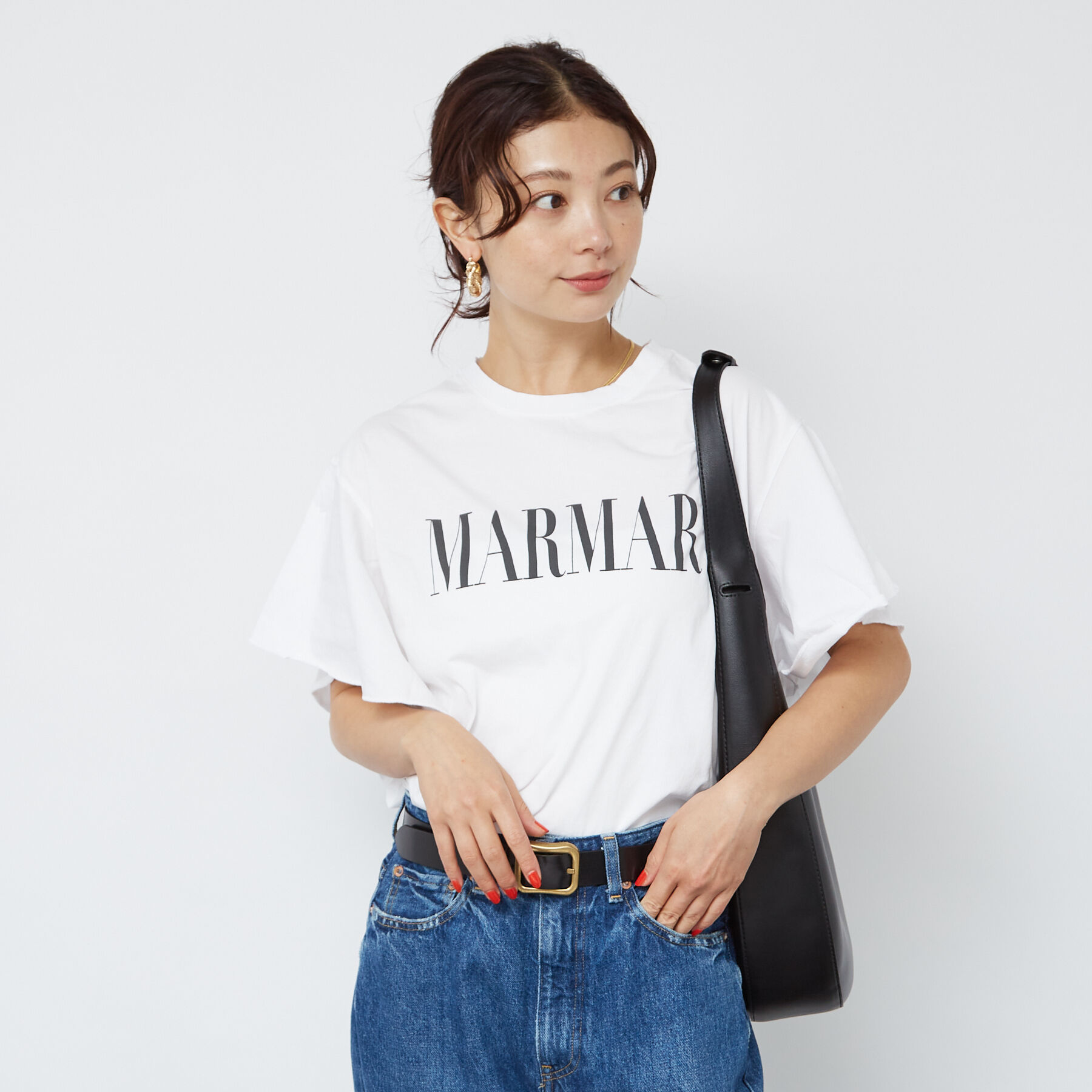 Rouge vif「＜別注＞【MICA&DEAL /マイカアンドディール】ロゴTシャツ / フレアス」|Tシャツ・カットソー|