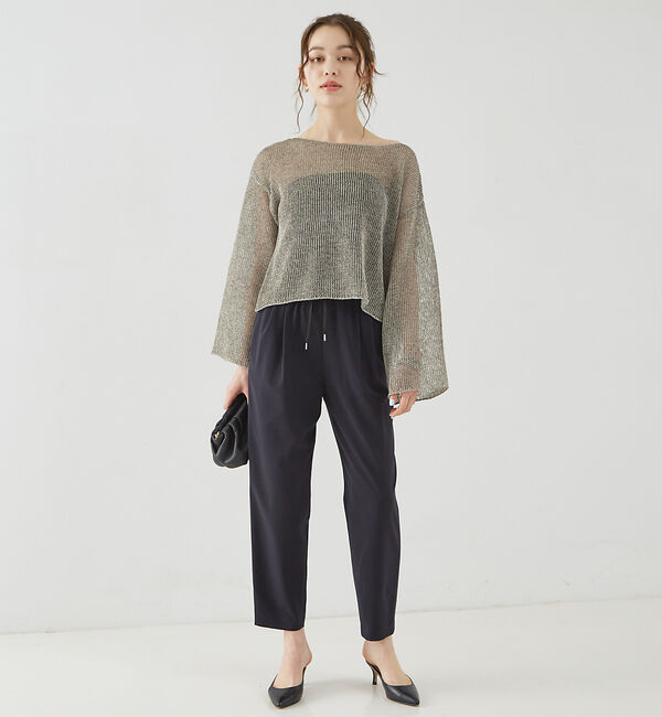 Rouge vif「麻混ペーパーヤーンプルオーバー」|ニット・セーター|