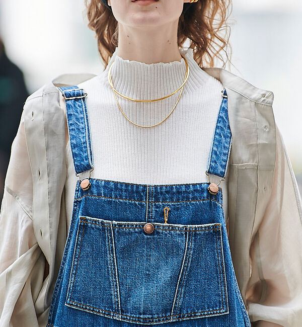 Rouge vif「シアーアメスリラメリブハイネック」|ニット・セーター|