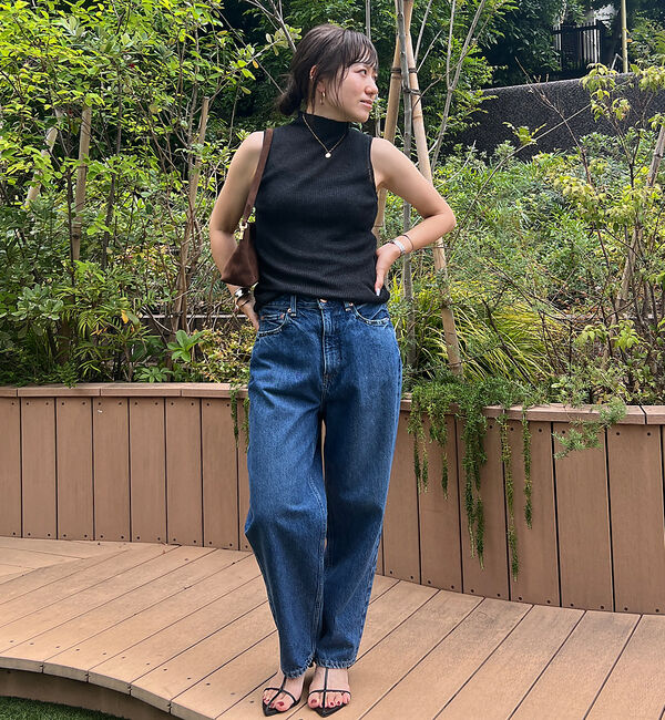 Rouge vif「シアーアメスリラメリブハイネック」|ニット・セーター|