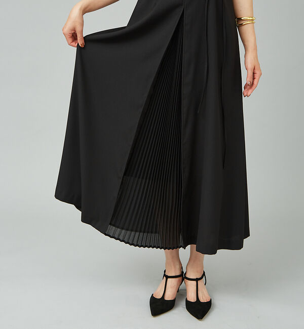 Rouge vif「ジョーゼットプリーツコンビワンピース」|ワンピース|