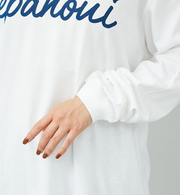 Rouge vif「筆記体ロゴプリントロンT」|Tシャツ・カットソー|