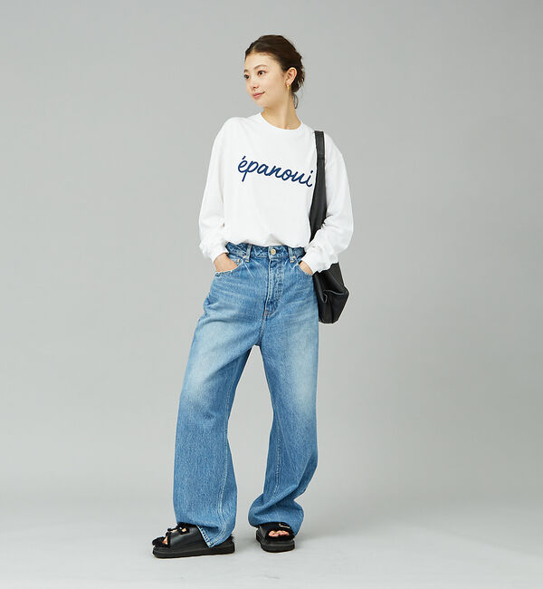 Rouge vif「筆記体ロゴプリントロンT」|Tシャツ・カットソー|