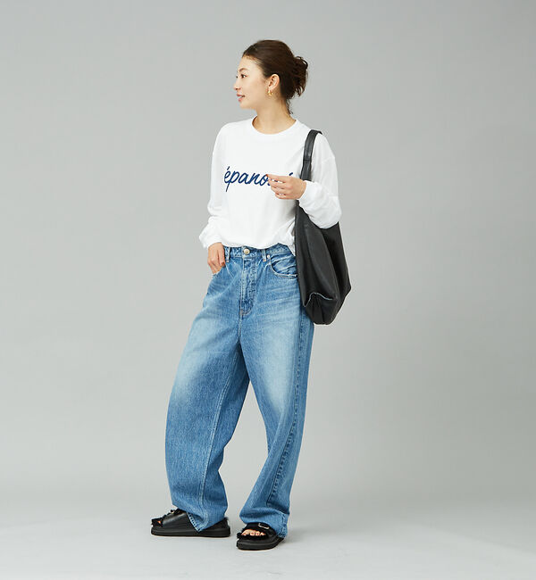 Rouge vif「筆記体ロゴプリントロンT」|Tシャツ・カットソー|