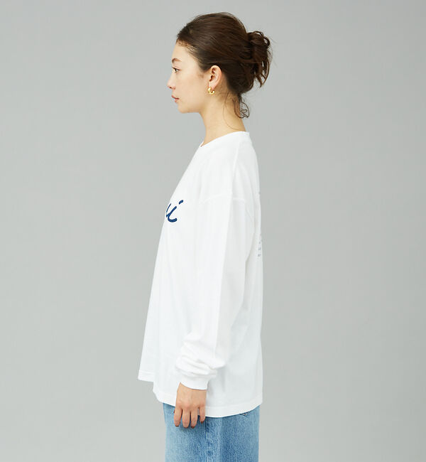 Rouge vif「筆記体ロゴプリントロンT」|Tシャツ・カットソー|