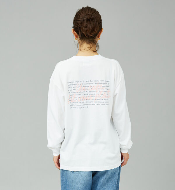 Rouge vif「筆記体ロゴプリントロンT」|Tシャツ・カットソー|