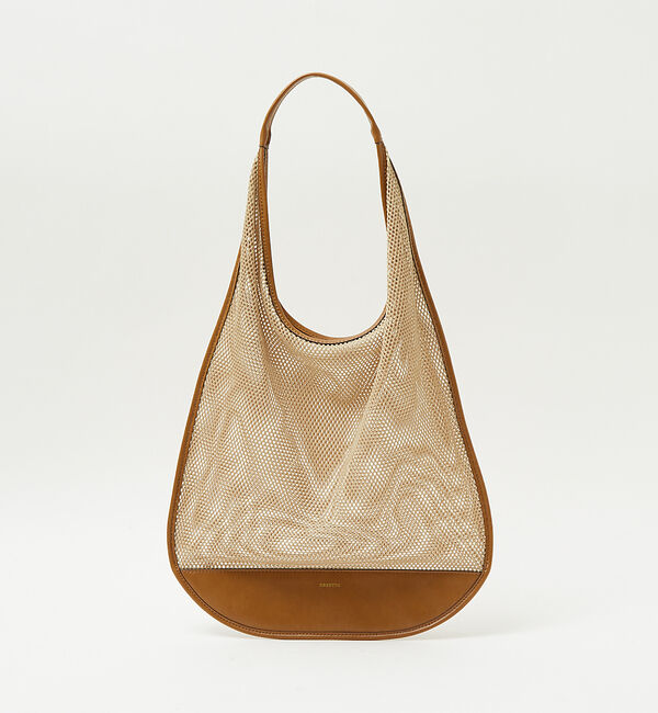 Rouge vif「【ORSETTO/オルセット】FREDDO メッシュトート」|トートバッグ|ベージュ