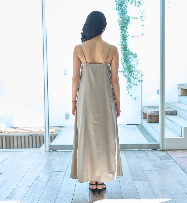 Rouge vif「アシメドレープキャミワンピース」|ワンピース|