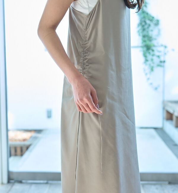 Rouge vif「アシメドレープキャミワンピース」|ワンピース|