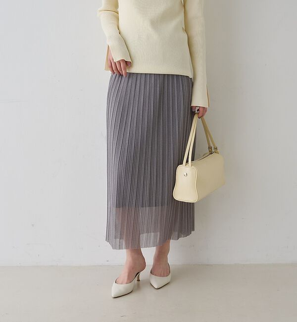 Rouge vif「【一部店舗限定】ラメシアープリーツスカート」|スカート|