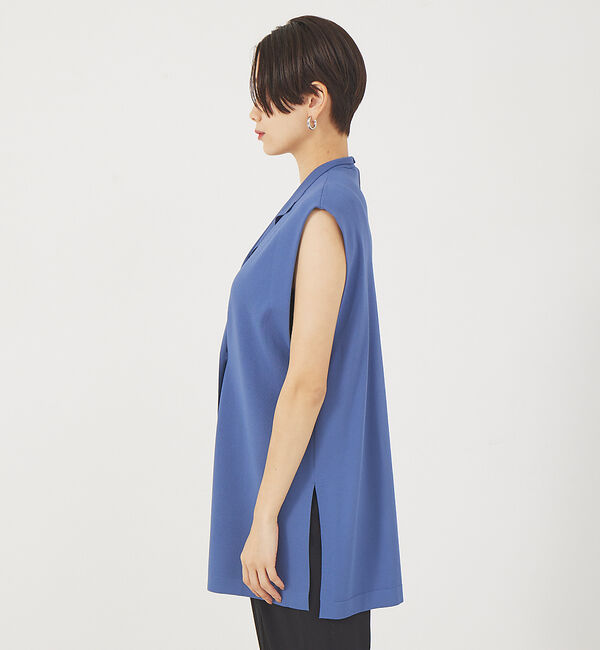 qualite「レーヨンストレッチニットジレ」|ベスト・ジレ|