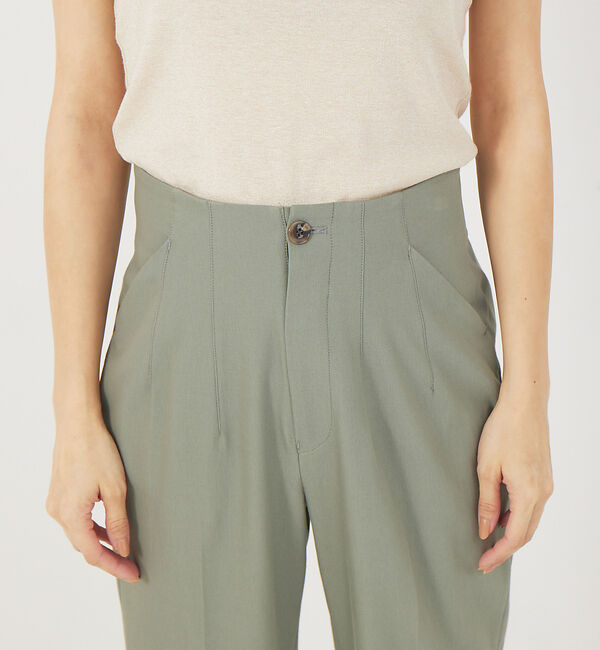 qualite「《セットアップ対応》2WAYストレッチハイウエストテーパードパンツ」|その他|