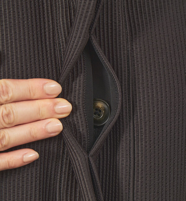 qualite「シャドーストライプブルゾン」|ブルゾン・スタジャン|