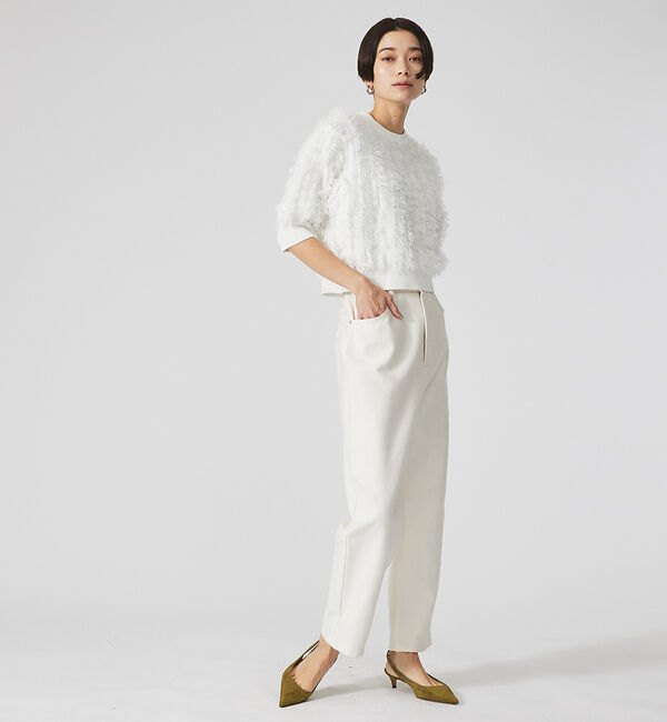 qualite「フリンジニットプルオーバー」|ニット・セーター|