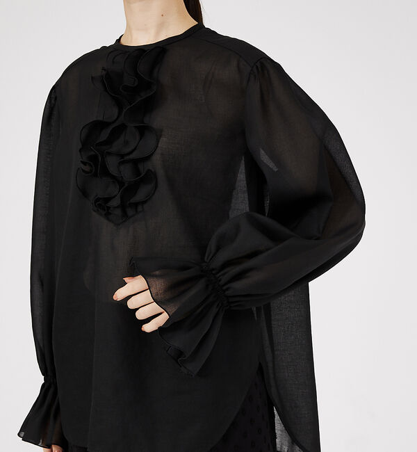 qualite「メロウフリルブラウス」|シャツ・ブラウス|