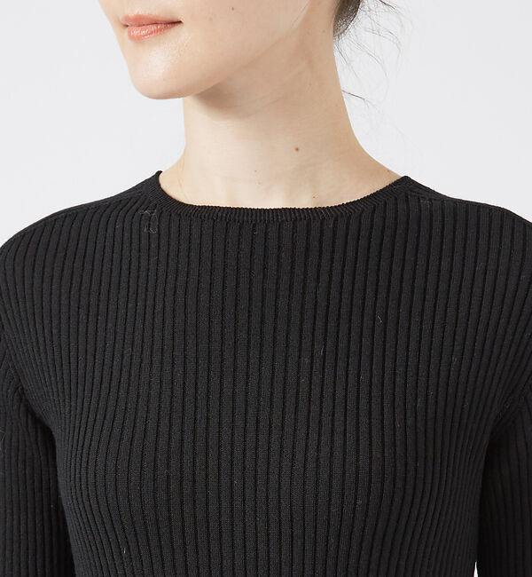 qualite「【日本製/2024AW】シームレスクルーネックニット」|ニット・セーター|