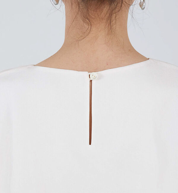 qualite「ブライトツイルティアードブラウス」|シャツ・ブラウス|