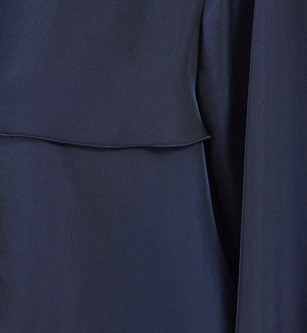 qualite「ブライトツイルティアードブラウス」|シャツ・ブラウス|