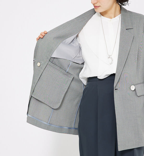 qualite「シャークスキンダブルジャケット」|その他|