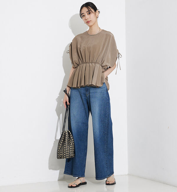 qualite「ボリュームギャザータックTOP」|シャツ・ブラウス|