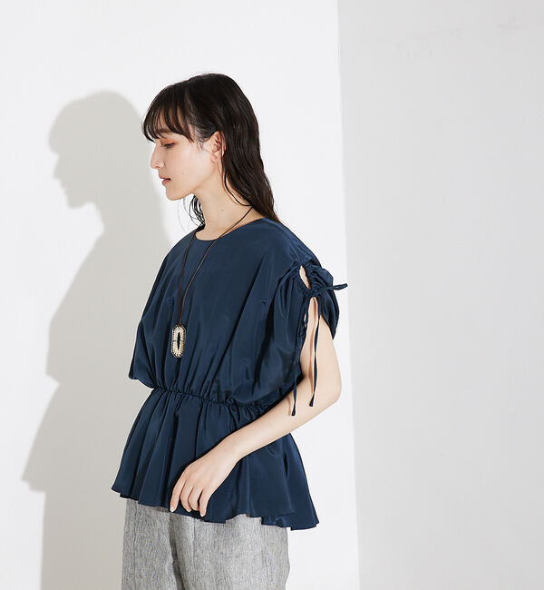 qualite「ボリュームギャザータックTOP」|シャツ・ブラウス|