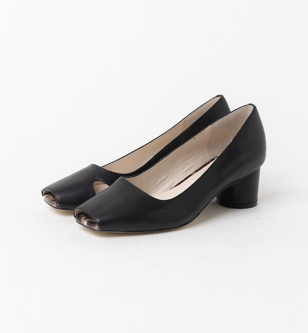 AU BANNISTER「スクエアトゥ パンプス」|パンプス|ブラック