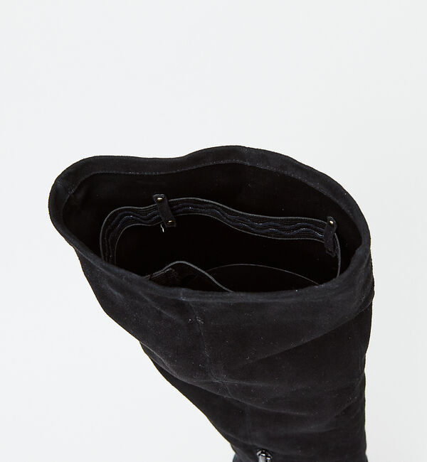 AU BANNISTER「【スノーソール】フラットヒールニーハイブーツ」|ショートブーツ|