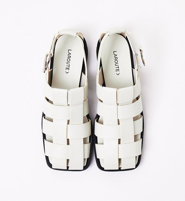 AU BANNISTER「【LAROUTE】スクエアメッシュサンダル」|サンダル|