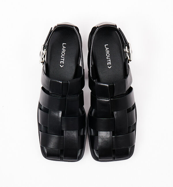 AU BANNISTER「【LAROUTE】スクエアメッシュサンダル」|サンダル|