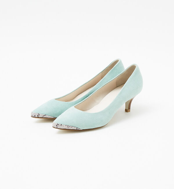 AU BANNISTER「【伝説のベストセラー】ポインテッドラインパンプス」|パンプス|グリーン