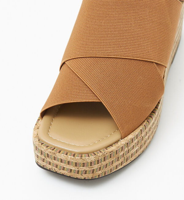 AU BANNISTER「エラスティッククロスウェッジサンダル」|サンダル|