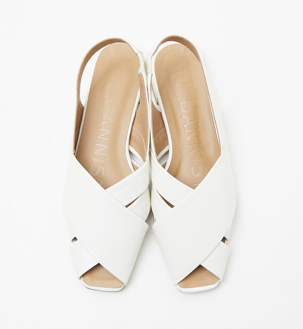 AU BANNISTER「スリングバックオープントゥフラット」|サンダル|