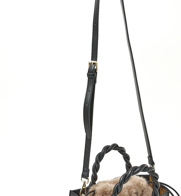 LOWELL things「TWISTE/ダブルポケットファー2WAYトート M」|ショルダー・メッセンジャー|