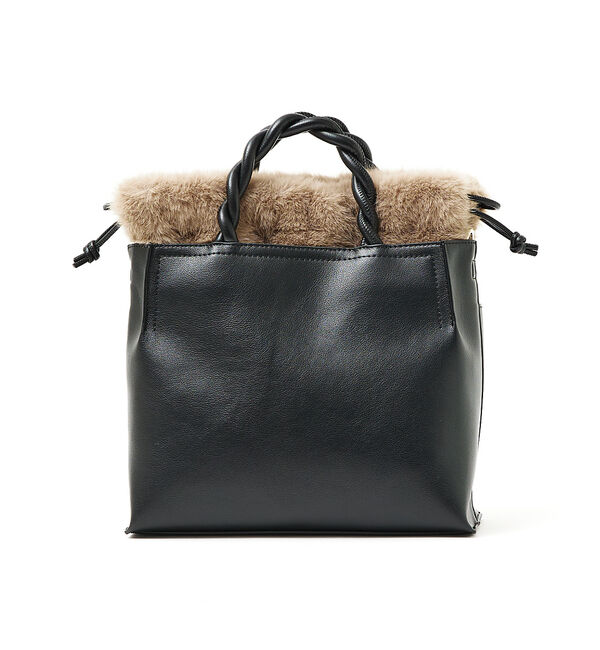 LOWELL things「TWISTE/ダブルポケットファー2WAYトート M」|ショルダー・メッセンジャー|