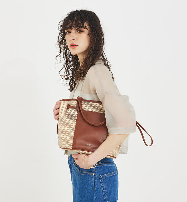 LOWELL things「Sheer/シアーメッシュ2WAYトート」|かごバッグ|