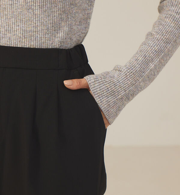 abahouse mavie「【感嘆パンツ】タックテーパードパンツ」|スラックス|