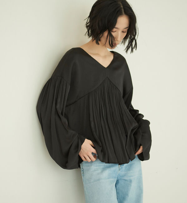 The Store by C' 「【COCUCA】【WEB限定】ギャザーブラウス」|シャツ・ブラウス|