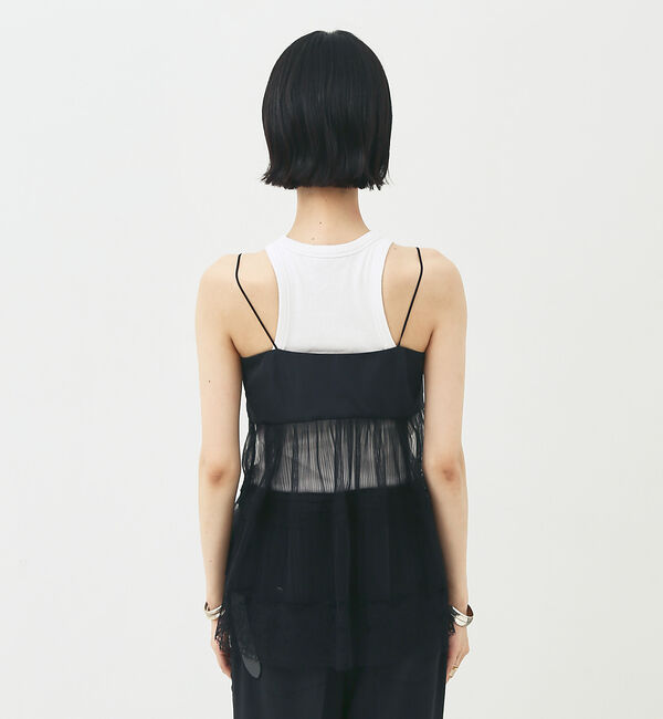The Store by C' 「【COCUCA】プリーツチュールキャミソール」|キャミソール|